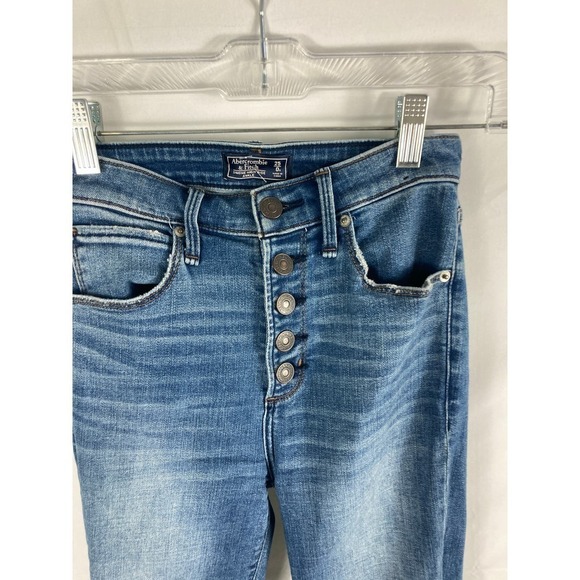 Abercrombie & Fitch Simone High Rise Ankle Jeans Size 25 / 0 - Picture 3 of 6